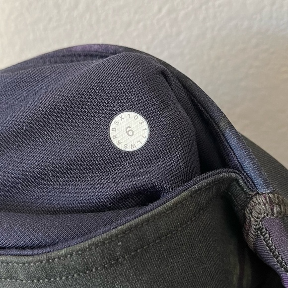 Lululemon Train Times 7/8 Pant *25” Aura Dark Chrome Multi/Midnight Navy Size 6 - Picture 8 of 13